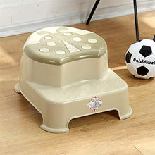 Sgabello Scaletta Pieghevole Sgabello per bambini, sgabello a doppia altezza per i più piccoli, gomma antiscivolo per la sicurezza, adatto per cucina o vasino formazione in bagno / 14.6x12.2x7.87inche