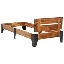 SKM Giroletto in Massello di Acacia Finitura Spazzolata 90x200 cm