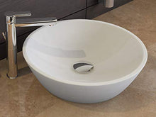 Aqua Bagno KR-45 Lavabo soprapiano, lavabo in ceramica, lavabo rotondo 45 cm, lavabo