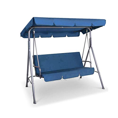 dDanke - Copertura di Ricambio per Dondolo da Giardino da 2 a 3 posti, Impermeabile, Resistente ai Raggi UV, 190 x 132 x 15 cm
