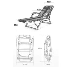 AI LI WEI SHUAIIJUAN Sedia per Il Tempo Libero Domestico Outdoor Pieghevole Zero Gravity Lounge Chairs Sdraio reclinabili sedie Cuscino Giardino Patio Beach Viaggi Pool Max.200kg