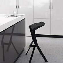 TopJiä Leggero Portatile Bar Seggiolone,Alta qualità Pp Plastica Sgabelli da Bar con Poggiapiedi,personalità Seggiola da Bar,per Caffetterie,Bar,Club,Bar,Balcone,Sedia,Sgabello