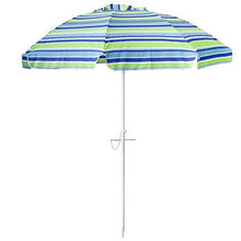 Outdoor 6 piedi 2 metri Beach Ombrello Beach Parasole Giardino Ombrello Sole Ombrello Tilting Stripes Parasole, Impermeabile Sunscreen Parasole ombrelloni per patio Piscina Prato ( Color : A )