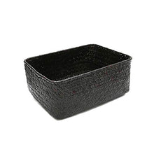 LPxdywlk Puntelli Fatti A Mano della Decorazione del Partito Dell'organizzatore della Caramella Dell'auricolare del Cestino del Vaso di Frutta del Canestro di Frutta Secca Paglia Nero Mezzo