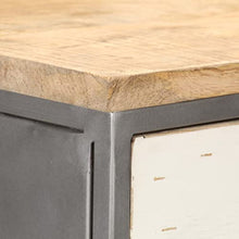 vidaXL Cassettiera 45x30x105 cm in Legno Massello di Mango