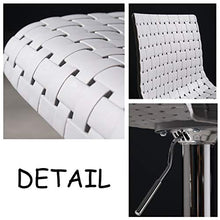 CMX-Barhocker Set di 2 sgabelli da Bar, sgabelli girevoli Regolabili con Schienale, Sedile a 360 Gradi, sedie da Pranzo con Ampia Base in Ferro per Cucina, bancone, Bar, Nero/Bianco/Grigio