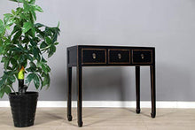 Yajutang China Siedeboard nero con bordi in legno naturale laccato lucido