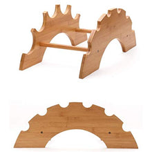 ZfgG Wine Rack 6 Bottiglie Controsoffitto Wine Rack Holder Storage Display Mensole Di Bambù