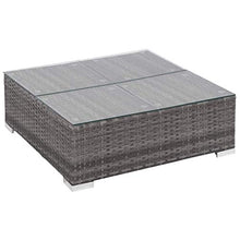 Festnight Set Divani da Giardino, Set di Mobili da Giardino 23 pz in Polyrattan Grigio