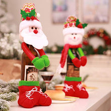 Amosfun Natale Bottiglia di Vino Copertura Pupazzo di Neve Bambola Sacchetti di Champagne Maglione di Bottiglia di Vino di Natale per Le Decorazioni della tavola Festa di Natale