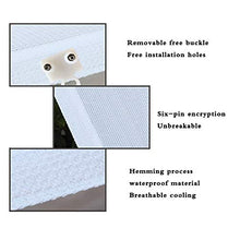 JIANFEI Balcone Frangivista Telo Privacy, Terrazza Ringhiera Isolamento Rete Ombreggiante, Casa Fiori Panno di Protezione Solare, 56 Dimensioni Personalizzabile (Color : White, Size : 0.9x3m)