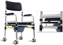 Goccia Braccio da Toilette con Sedile e Schienale Imbottiti, Goccia Le Armi for Un Facile trasferimento, Stand Alone Bed Side Commode e Over The Commode igienici