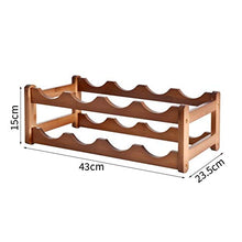 BENOHAOH Portabicchiere da Tavolo in Legno massello Portabicchieri, Lightweight Luxury Semplice Tempo Libero Multi-Spack per Il Piacere di Svago (Color : Three Layers of Nine Bottles)