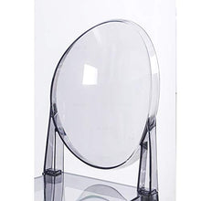 TopJiä Acrilico Sedia Fantasma Trasparente Sgabelli da Bar,Moderne Girevole Sedia con Schienale,Plastica Seggiola da Bar,per,Caffetterie,Bar,Club,Bar,Balcone,Sedia,Sgabello