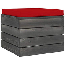 FAMIROSA Set Divani da Giardino su Pallet 6 pz con Cuscini Massello Pino-1845