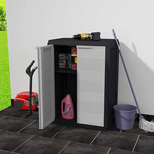 Estink Armadio con 1 Ripiani, con 2 Porte e 1 ripiano Regolabile ventilato, Richiudibile Tramite Lucchetto (Non Incluso Lucchetto), 65 x 38 x 87 cm