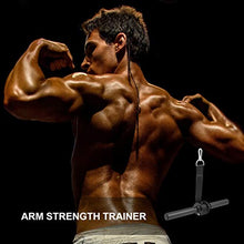 BESPORTBLE Avambraccio Polso Dispositivo di Addestramento LAT Pull Down Bar Tricipiti Pulldown Bar Cuscinetto di Peso Corda per La Forza del Braccio di Formazione Attrezzature per Il Fitness