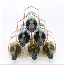 ZzheHou Portabottiglie 6 Bottiglia di Vino Vino Rack Cremagliera Controsoffitto Repository Moderna del Vino del Metallo Cremagliera del Vino Cremagliera E Vino Vino Rack Cremagliera Desktop