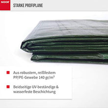 Tela cerata Noor PP / PE, verde, 3,00 x 3,00 m