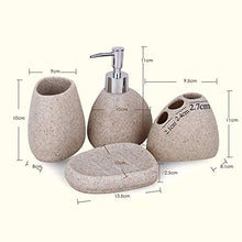 JTKDL Set di Accessori da Bagno 5 Pezzi - Portaspazzolino Portasapone Distributore di Sapone/Lozione Bicchiere,Black