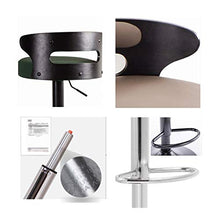 Zhou-WD qualità Poltrona Alta, Hotel Restaurant Bar Stool di Uso della casa Computer Desk Sedia da Ufficio con Schienale Living Room Furniture Sgabelli da Bar (Color : #4, Size : 41 * 65-85CM)