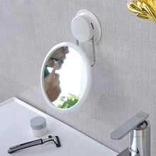 WWEIWU Pulito e Luminoso Ventosa Specchio da Bagno Specchio da Bagno Piccolo Specchio Specchio Specchio da Parete Parete a Parete Specchio Senza Punzone Staccabile, Angolo Libero, Specchio HD