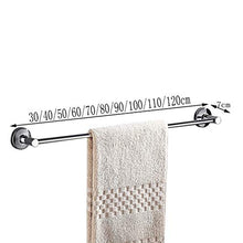 WLVG 304 portasciugamani in Acciaio Inox Bagno portasciugamani Asta Singola Pendente punzone Libero Lungo 30-120 cm portasciugamani (Dimensioni: 30 cm)
