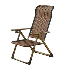LINGZE Lettino Prendisole da Giardino, sedie reclinabili in Rattan per Il Campeggio sulla Spiaggia del Patio