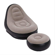 STARKWALL Divano Gonfiabile Un Sedile con Pompa Gonfiatore Set Poltrona Gonfiabile Soggiorno Giardino Esterno Mobili Casa Studio Regalo