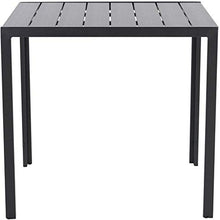 Tavolo da Giardino Tavolo da Pranzo in Alluminio Polywood 70 x 125 cm Grigio Fantastic