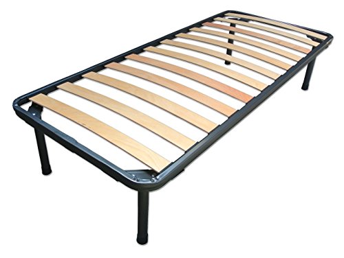 Baldiflex Emporio Rete Singola per Materasso Ortopedica in Ferro e Doghe Listelli di Faggio 70 x 190 cm Modello Napoleone