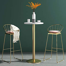 Sgabello da Bar per la Colazione Sgabello da Bar Moderno Altezza del bancone della Cucina Sgabelli da Bar Sedia da Pranzo con Schienale e poggiapiedi e Struttura in Metallo 45/65/75 cm Carico massim