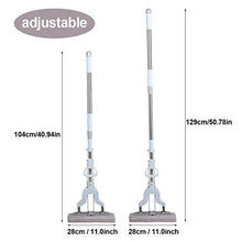 WAMSY Mop Mop in Acciaio Inossidabile con Manico in Spugna Assorbente per Manico Telescopico