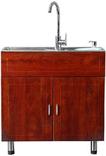 CCLLA Lavelli da Cucina Lavandino del Bagno lavello Mobile Mobile-lavabo Mobile Rosso-Impermeabile Antiscivolo/Altamente Resistente all'Usura