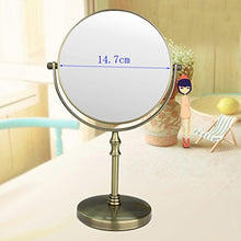 JXXDDQ Dressing Specchio di Trucco Desktop Mirror Specchio di Bellezza Doppio Specchio Specchio Portatile Retro Zoom Specchio Europea