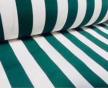Markotex Cuscino per Sdraio, Lettino Universale SFODERABILE Pieghevole poggia Piedi Piscina Mare Giardino Tessuto Cotone MOD.Capri FASCIATO (Verde)
