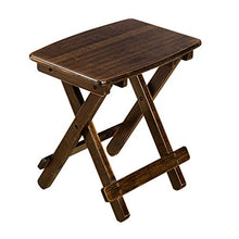 Sgabello Pieghevole Color Noce Sedia da Pesca Portatile in Legno massello per Esterni Sedia Pieghevole da casa con Schienale Semplice