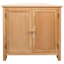 vidaXL Legno Massello di Rovere Armadietto ad Angolo Mobiletto Angolare Credenza Bassa Armadio Portaoggetti Mobili Arredo 80x33,5x78 cm