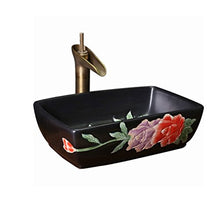 Pool Lavandino da Bagno in Ceramica Lavabo da appoggio Lavabo da appoggio Lavabo da appoggio (47x37x14cm) Lavandini Bagno