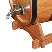 HWhome Botti di Rovere per Uso Domestico Botte di Rovere 3L, Secchio Portaoggetti in Acciaio Inossidabile Adatto per Conservare Il Vino Whisky Rum (Color : Yellow, Size : 3L)