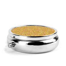 Sweet Calm Paisley - Contenitore rotondo per pillole, 3 scomparti, in metallo, per medicine, vitamina