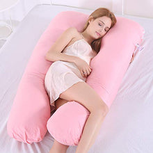 AKEFG Cuscino per Gravidanza Completo e Cuscino per Allattamento, Cuscino per maternità U per Allattamento al Seno e Alimentazione con Fodera Rimovibile Gratuita e Federa in Cotone,M