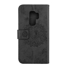 Bear Village® Cover per Samsung Galaxy S9 Plus, Anti Graffio Custodia in Pelle con TPU Interno, Alta qualità Galaxy S9 Plus Cover con Chiusura Magnetica, Nero