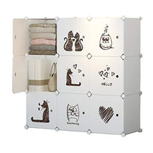 Locker Noleggio Home Camera Armadio Armadio Removable Storage Vestiti di Plastica Scaffalature 9-Gitter Dormitorio MUMUJIN (Size : 111X37X111CM)