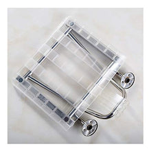 QARYYQ Sedili da parete, Bagno Doccia, Porta, Scarpe, Camera Premaman, Spogliatoio, Sgabello pieghevole Sedia doccia (colore : Trasparente, Dimensioni: 380mm* 320mm* 220mm)