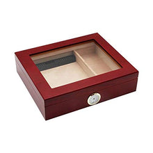 TGhosts Cigar Humidor, Cigar Humidor a Mano in Legno Cigar Box Desktop Humidor con igrometro e umidificatore, Cedar divisore