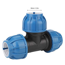 Connettore di plastica del T degli accessori 50mm del tubo dell'acqua del PE di NCONCO per il collegamento del tubo