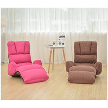 XinQing-Divano Pigro Sedia for Balcone con Finestra Pieghevole e pigra for Divano Letto Tatami (Color : Pink)