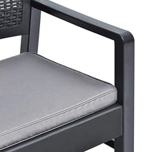 Tidyard Panca Panchina Giardino con 2 Posti a Braccioli Schienale in Plastica Antracite,Panca Panchina da Esterno in Plastica,Panca Panchina 2 Posti,Panca Panchina in Plastica 120 x 58 x 75 cm