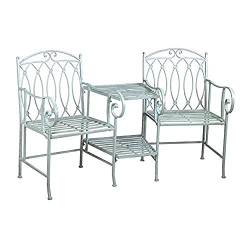 Vacchetti 6453810000 Panchina, Metallo, Verde, Grande, 3 unità